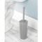 mDesign Slim Modern Compact Plastic Toilet Bowl Brush and Holder